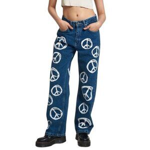 The Ragged Priest Peace Sign Jeans